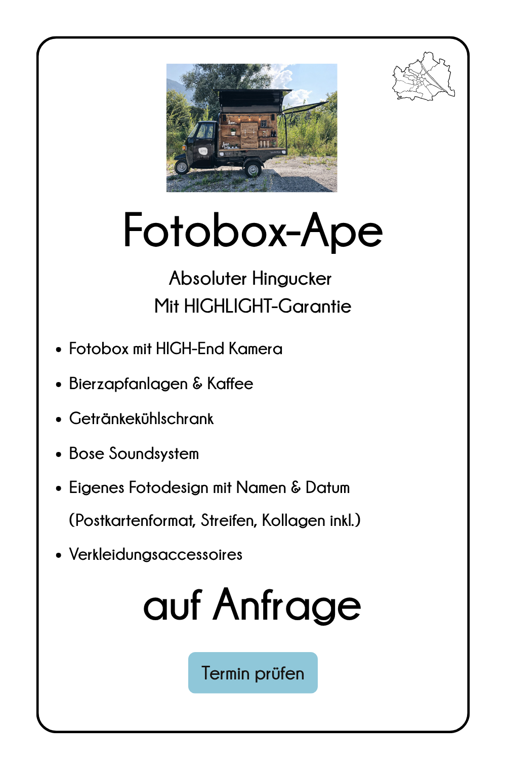 Fotobox Ape Südtirol Hapymio
